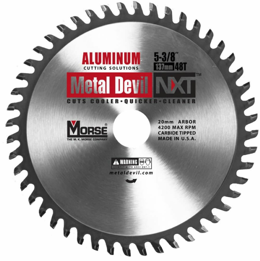 Power Tool Accessories * | Morse Metal Devil Nxt Circular Saw Blade 5-3/8 Aluminum Mk Morse Fashionable