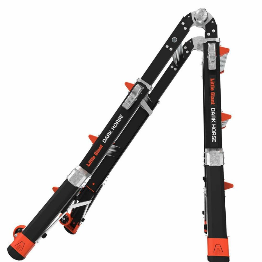 Ladders * | Dark Horse M13 Fiberglass Multi-Position Ladder Little Giant Safety Discounts Online