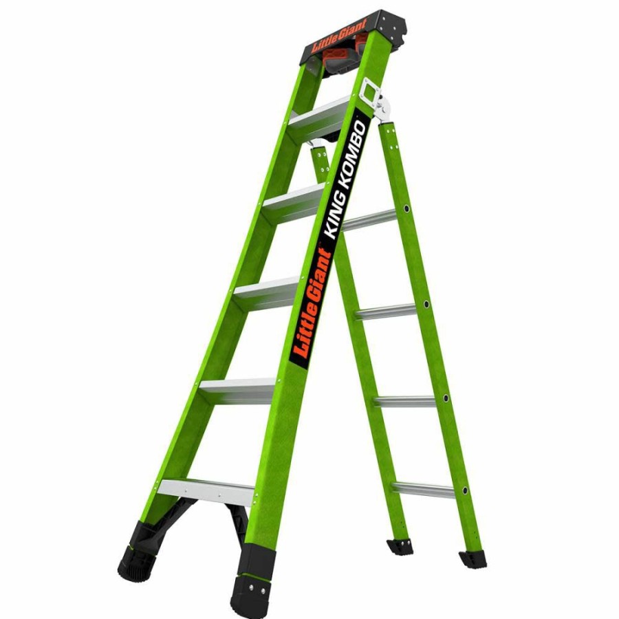 Ladders * | King Kombo 2.0 M6 Type 1Aa Fiberglass Little Giant Safety Cheap