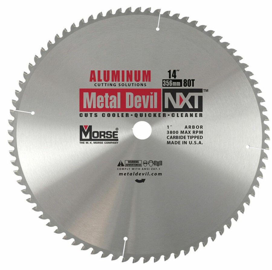 Power Tool Accessories * | Morse Metal Devil Nxt Circular Saw Blade 14 Aluminum Mk Morse Exclusive Design