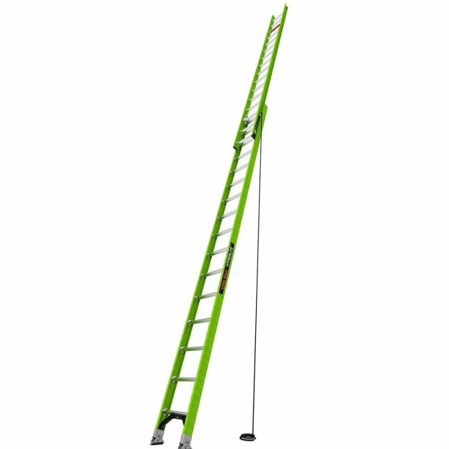 Ladders * | Hyperlite 32 Ft Type Ia Fiberglass Extension Ladder Little Giant Safety 100% Guarantee