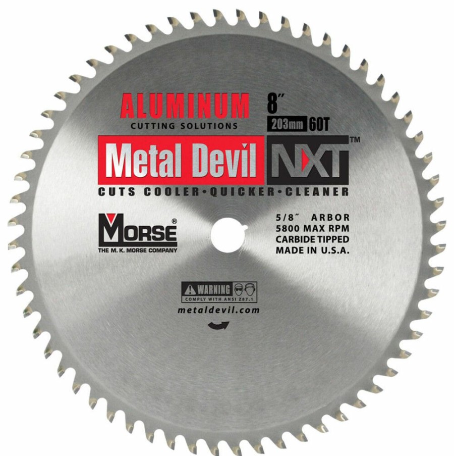 Power Tool Accessories * | Morse Metal Devil Nxt Circular Saw Blade 8 Aluminum Mk Morse Cheap