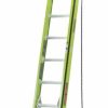 Ladders * | Hyperlite Sumostance, 24 Ft. Iaa Fiberglass Extension Ladder W/ Ch, V-Rung And Claw Little Giant Safety Hot Sell