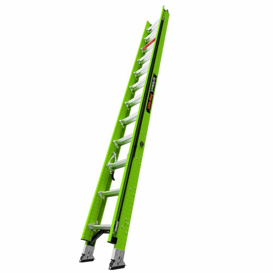 Ladders * | Hyperlite 24 Ft Type Iaa Fiberglass Extension Ladder Little Giant Safety High Quality