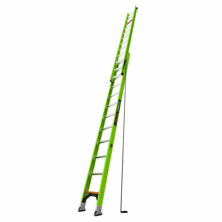 Ladders * | Hyperlite 24 Ft Type Iaa Fiberglass Extension Ladder Little Giant Safety High Quality