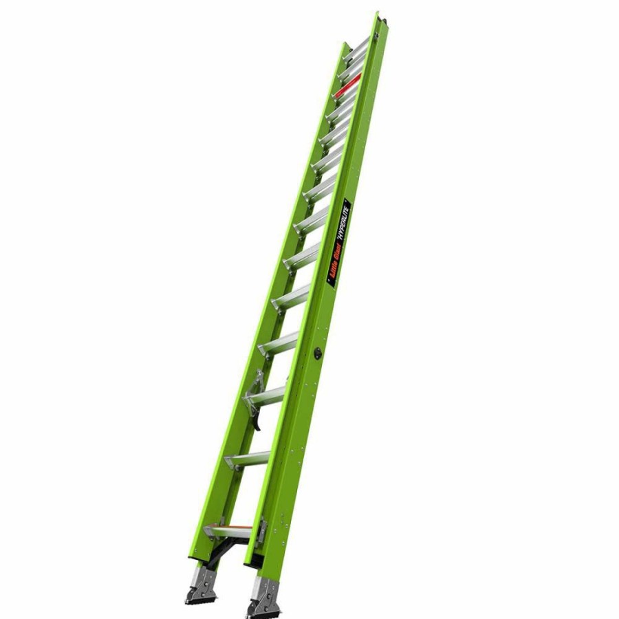 Ladders * | Hyperlite 28 Ft Type Iaa Fiberglass Extension Ladder Little Giant Safety Fascinating Model