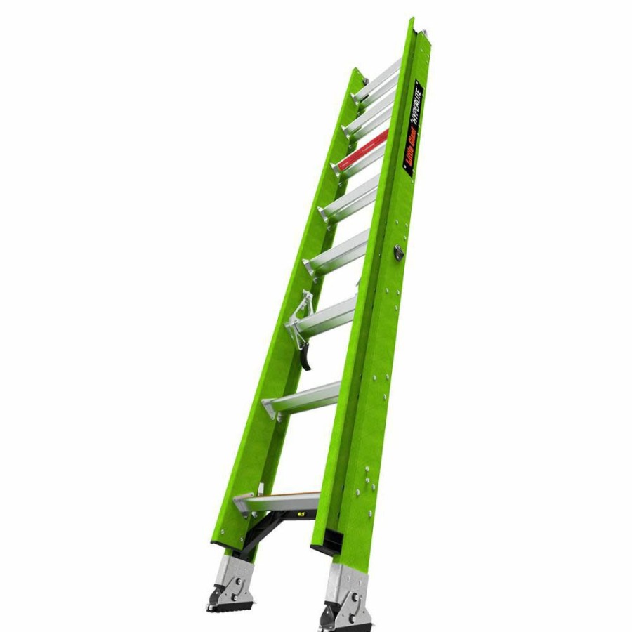 Ladders * | Hyperlite 16 Ft Type Iaa Fiberglass Extension Ladder Little Giant Safety Best Sale