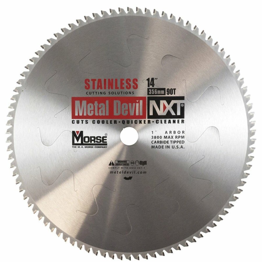 Power Tool Accessories * | Morse Metal Devil Nxt Circular Saw Blade 14 Stainless Steel Mk Morse New