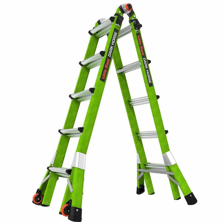 Ladders * | Little Giant Dark Horse 2.0 M22 Ladder Type 1A Fiberglass Little Giant Safety High Quality