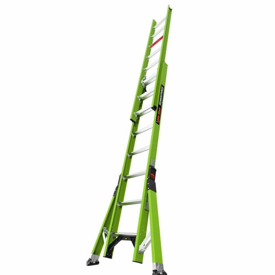 Ladders * | Hyperlite Sumostance 16 Ft Type Ia Fiberglass Extension Ladder Little Giant Safety Online Store