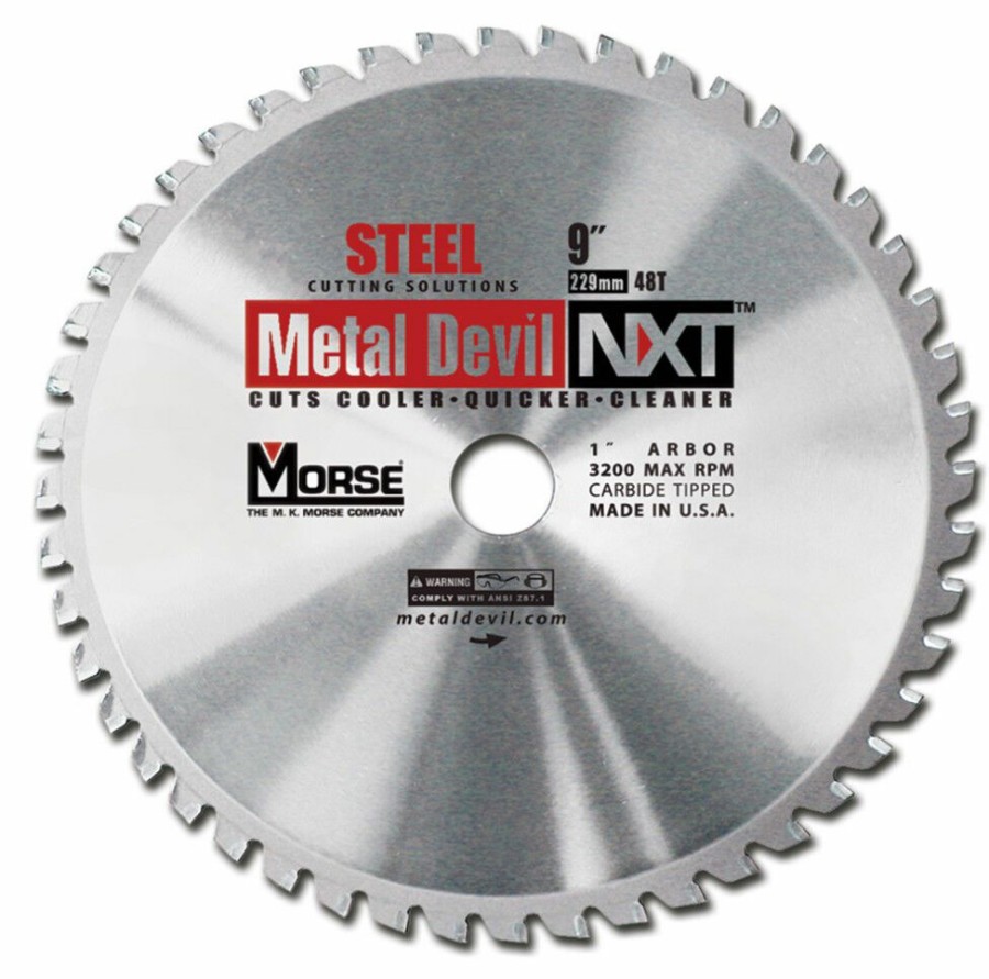 Power Tool Accessories * | Morse Metal Devil Nxt Circular Saw Blade 9 Steel Mk Morse Cheap