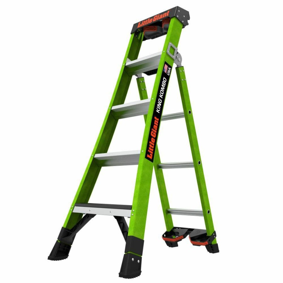 Ladders * | Little Giant King Combo Ladder Industrial 5 Little Giant Safety Absolute Quality