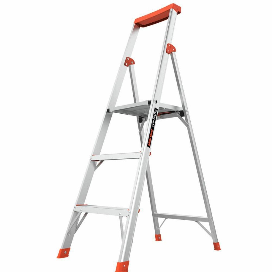 Ladders * | Flip-N-Lite M5 Aluminum Type-1A Step Ladder Little Giant Safety Good Quality