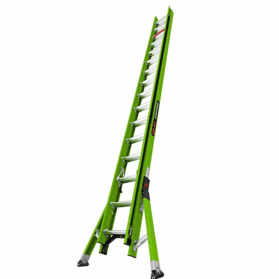 Ladders * | Hyperlite Sumostance 32 Ft Type Ia Fiberglass Extension Ladder Little Giant Safety New