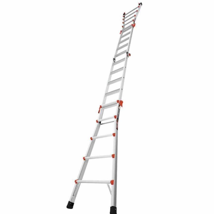 Ladders * | Velocity Model 22 300 Lb Rated Type-1A Multi-Use Ladder Little Giant Safety Classical Style