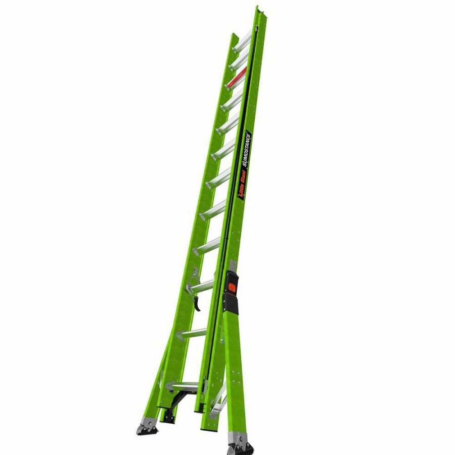 Ladders * | Hyperlite Sumostance 24 Ft Type Ia Fiberglass Extension Ladder Little Giant Safety New Arrivals