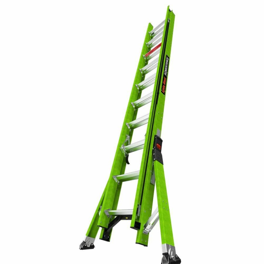 Ladders * | Hyperlite Sumostance 20 Ft Type Ia Fiberglass Extension Ladder Little Giant Safety Outlet