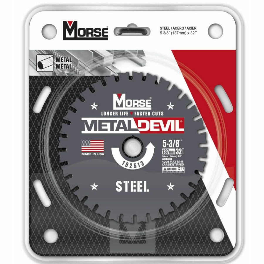 Power Tool Accessories * | Mk Morse 5 3/8 32 Tooth Metal Devil Steel Circular Saw Blade Online Store