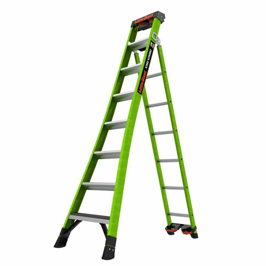 Ladders * | Little Giant King Kombo Ladder Industrial 8 Ansi Type Iaa Little Giant Safety Cheap