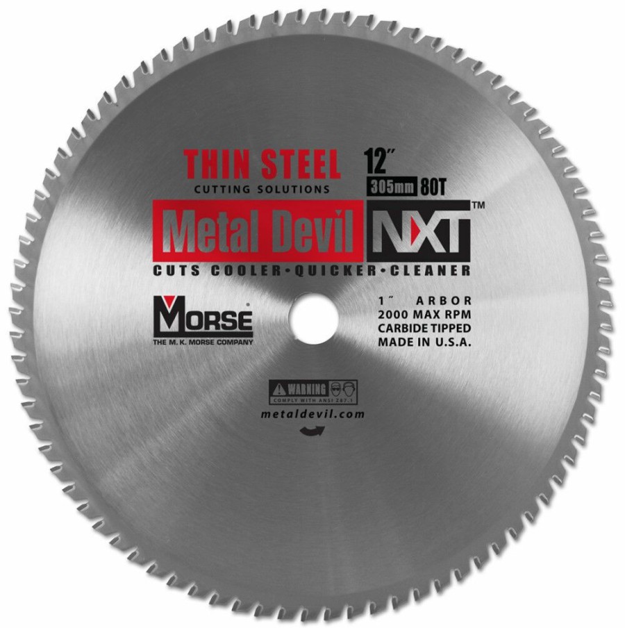 Power Tool Accessories * | Morse Metal Devil Nxt Circular Saw Blade 12 Thin Steel Mk Morse Fascinating Model