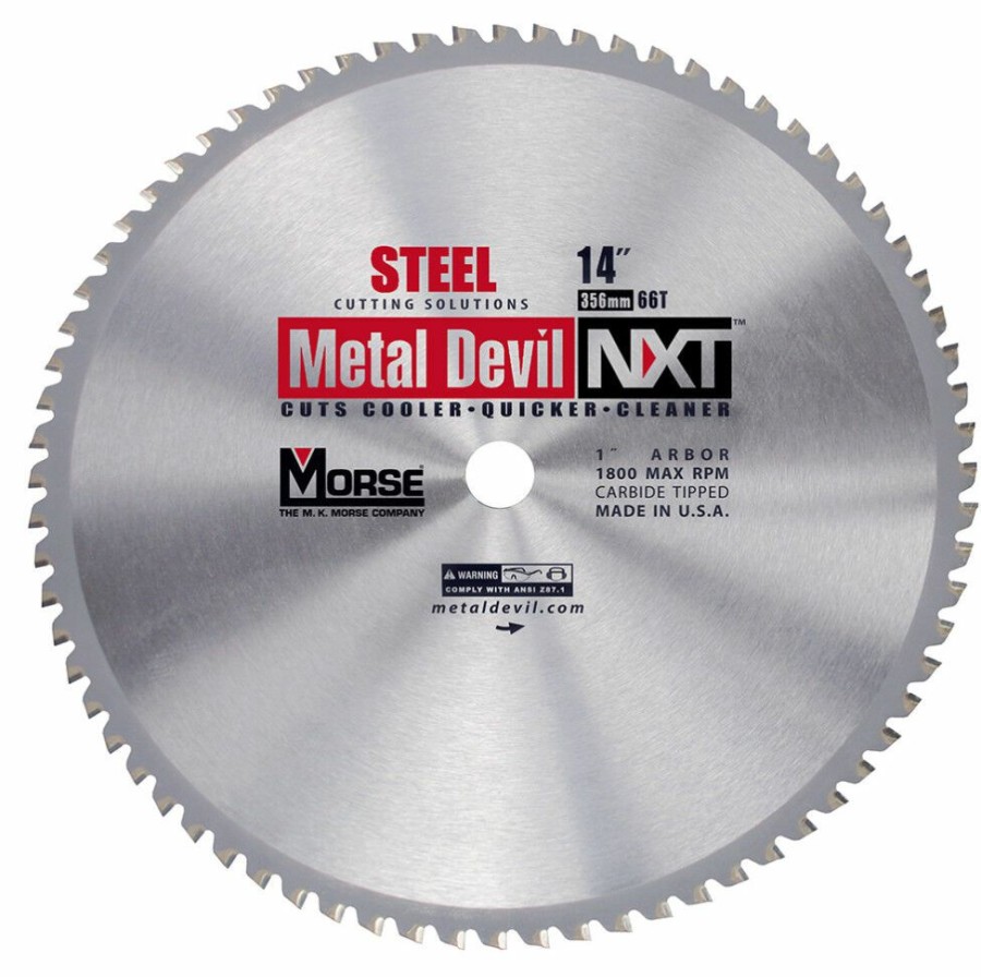 Power Tool Accessories * | Morse Metal Devil Nxt Circular Saw Blade 14 Steel Mk Morse Cheaper