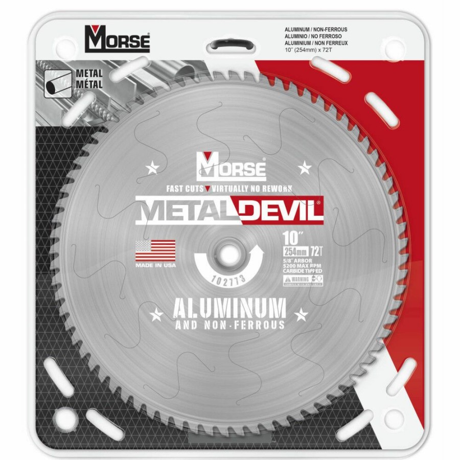 Power Tool Accessories * | Mk Morse 10 72 Tooth Metal Devil Circular Saw Blade Radiant Model