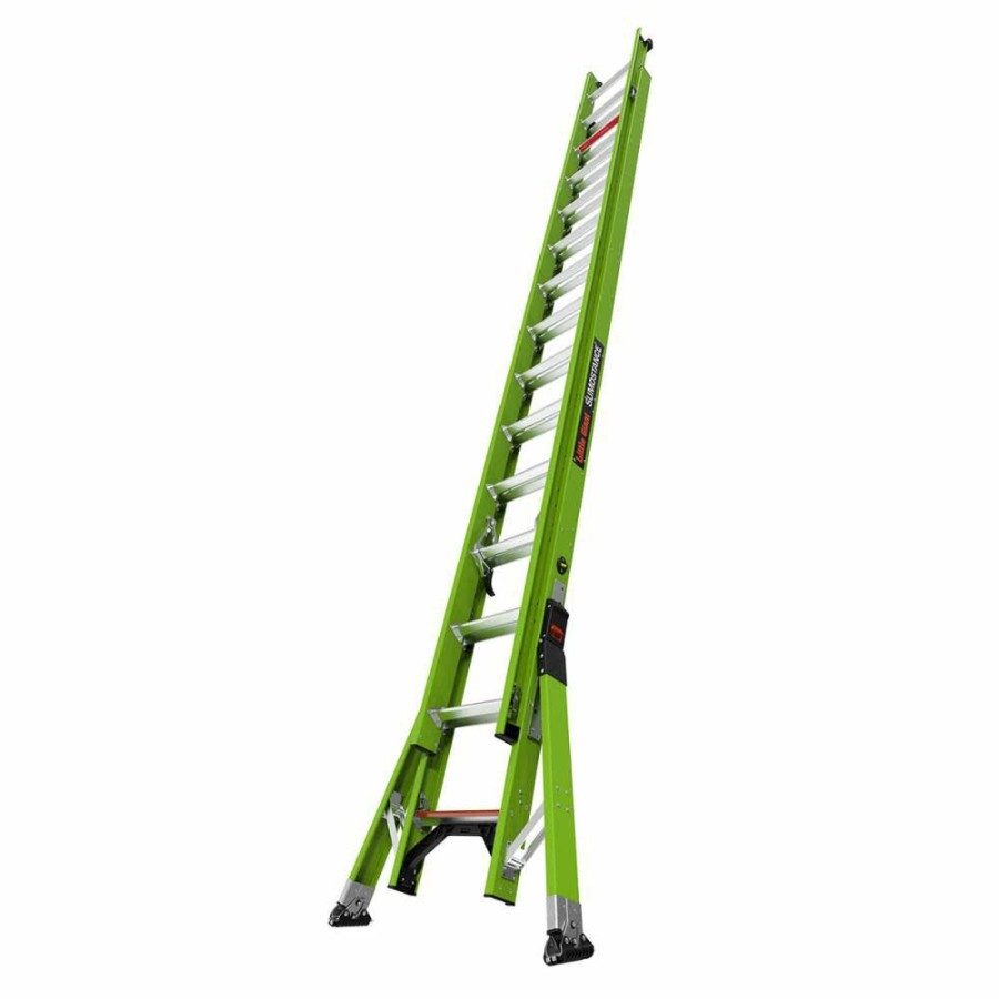 Ladders * | Hyperlite Sumostance 28 Ft Type Iaa Fiberglass Extension Ladder Little Giant Safety Hot Sell