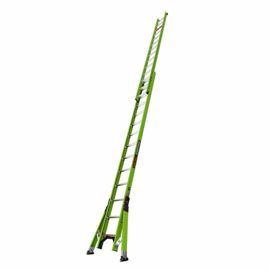 Ladders * | Hyperlite Sumostance 28 Ft Type Iaa Fiberglass Extension Ladder Little Giant Safety Hot Sell