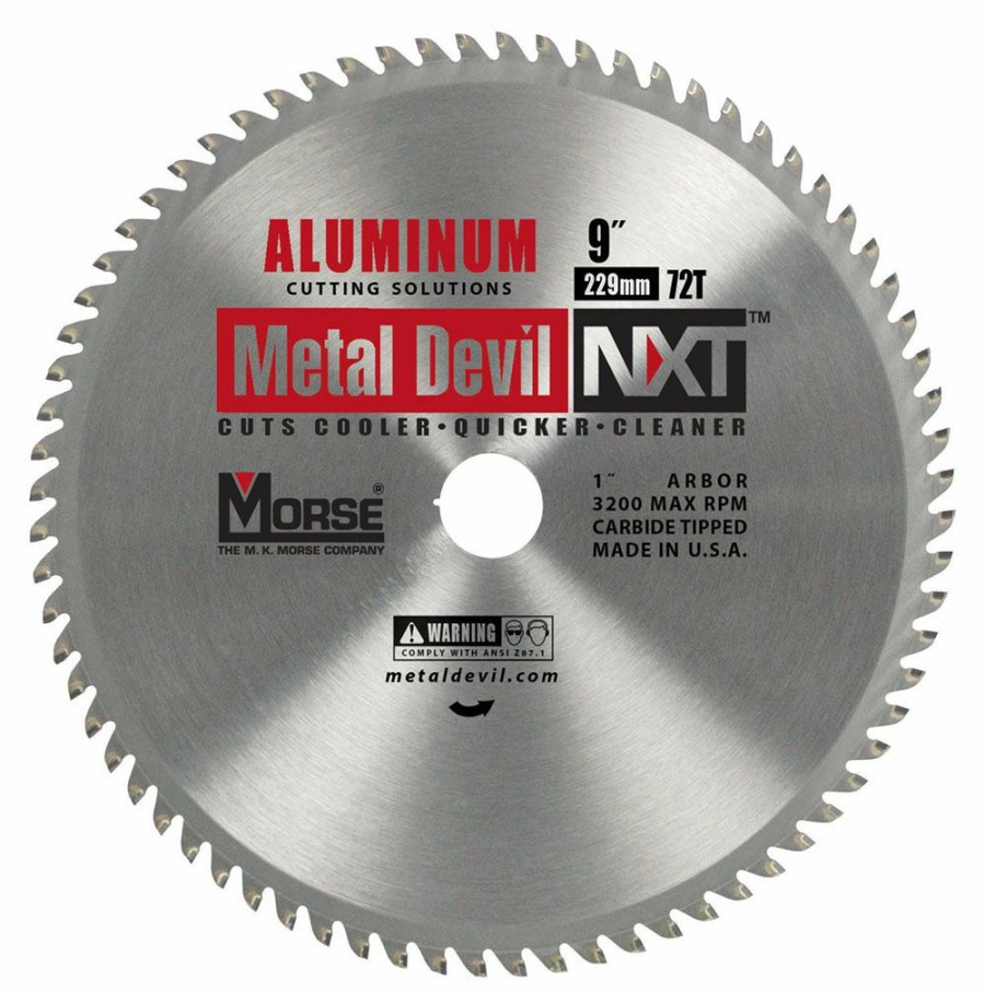 Power Tool Accessories * | Morse Metal Devil Nxt Circular Saw Blade 9 Aluminum Mk Morse Reduction In Price