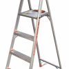 Ladders * | Flip-N-Lite Model 6 Aluminum 300 Lb Type-1A Step Ladder Little Giant Safety Best Sale