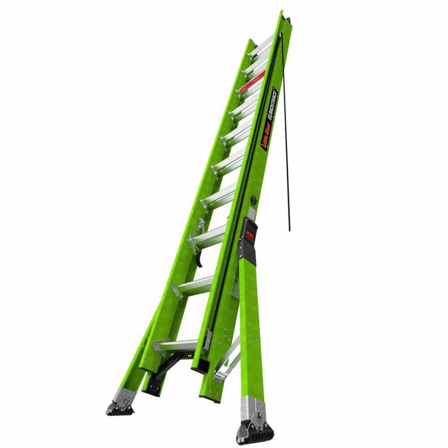 Ladders * | Hyperlite Sumostance 20 Ft Type Iaa Fiberglass Extension Ladder Little Giant Safety Cheap