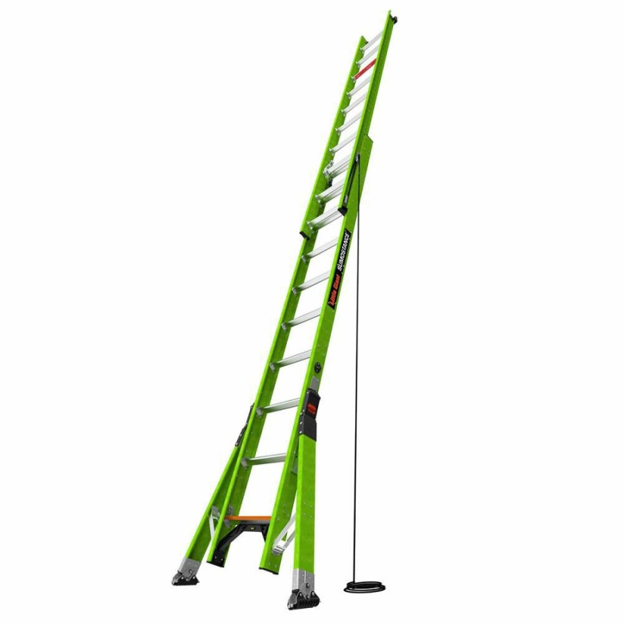 Ladders * | Hyperlite Sumostance 20 Ft Type Iaa Fiberglass Extension Ladder Little Giant Safety Cheap