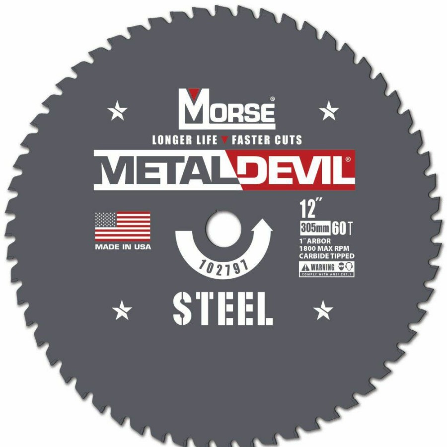 Power Tool Accessories * | Mk Morse 12 60 Tooth Metal Devil Circular Saw Blade Limited Edition