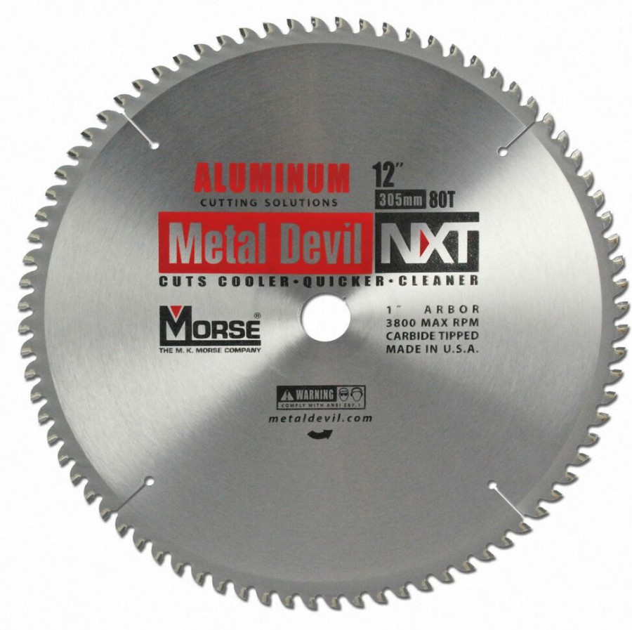 Power Tool Accessories * | Morse Metal Devil Nxt Circular Saw Blade 12 Aluminum Mk Morse Discounts Online