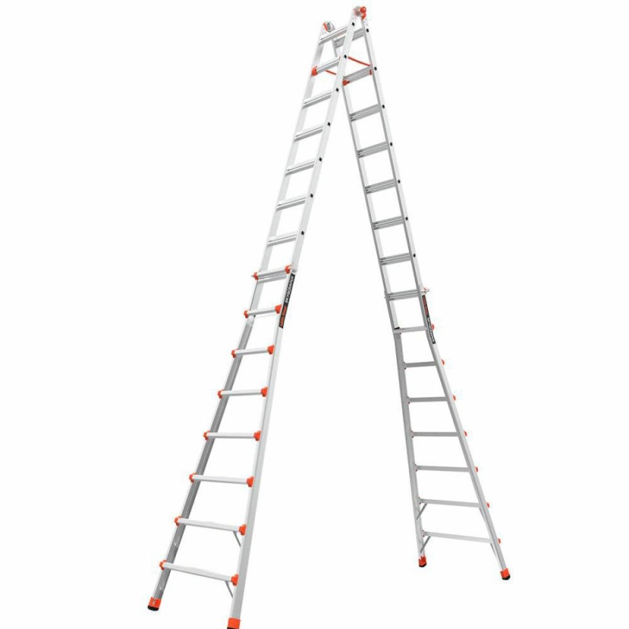 Ladders * | M15 Type 1A Skyscraper Aluminum Ladder Little Giant Safety Bargain Sale