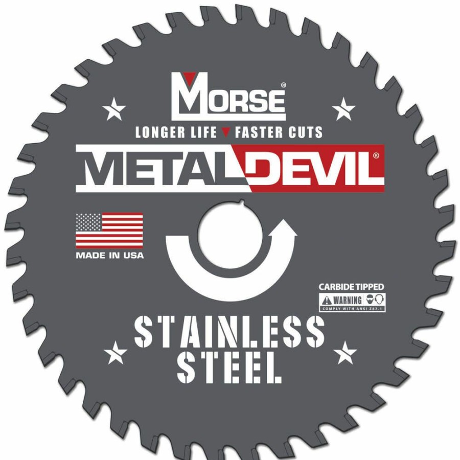 Power Tool Accessories * | Mk Morse 9 64 Tooth Metal Devil Circular Saw Blade Online Store