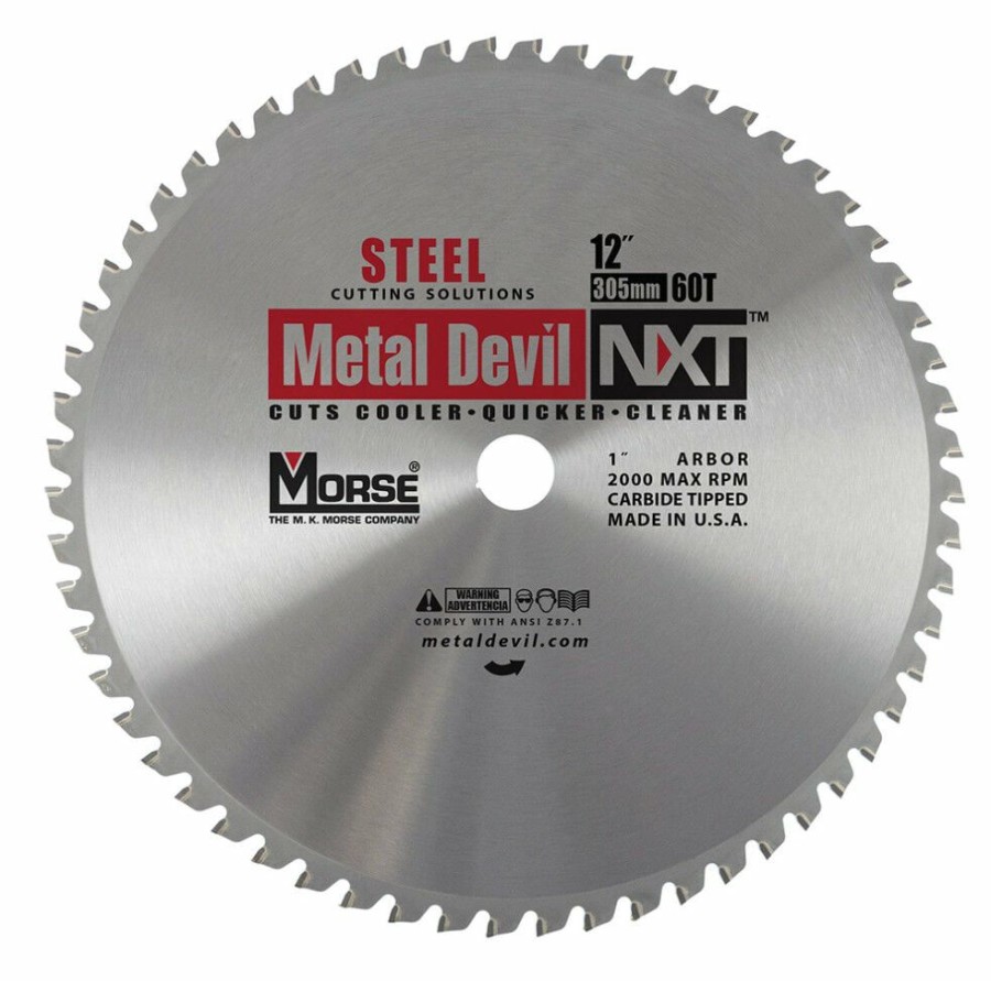 Power Tool Accessories * | Morse Metal Devil Nxt Circular Saw Blade 12 Steel Mk Morse Limited Edition