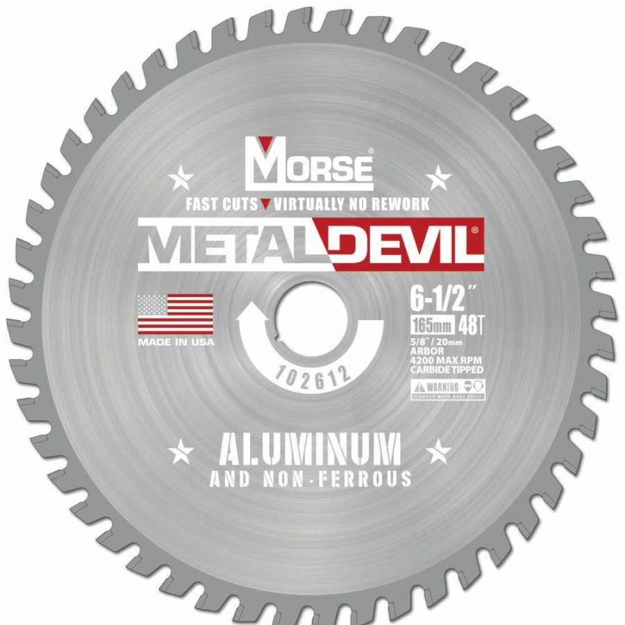 Power Tool Accessories * | Mk Morse 6 1/2 48 Tooth Metal Devil Circular Saw Blade Fire Sale