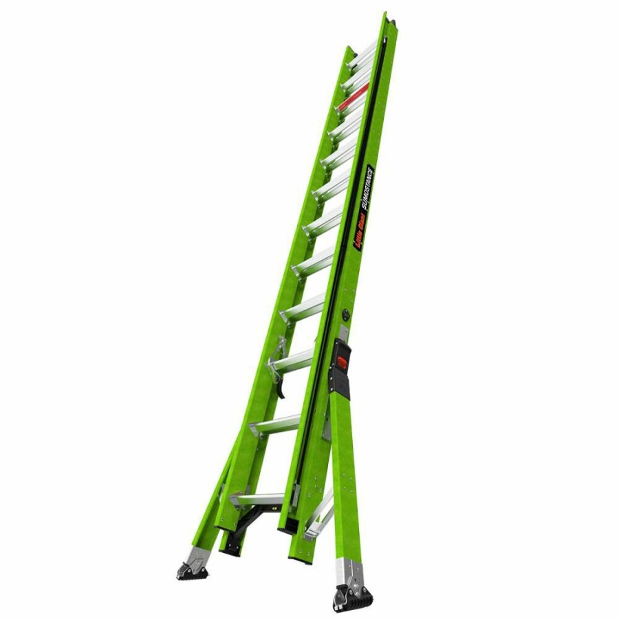 Ladders * | Hyperlite Sumostance 24 Ft Type Iaa Fiberglass Extension Ladder Little Giant Safety Online Store