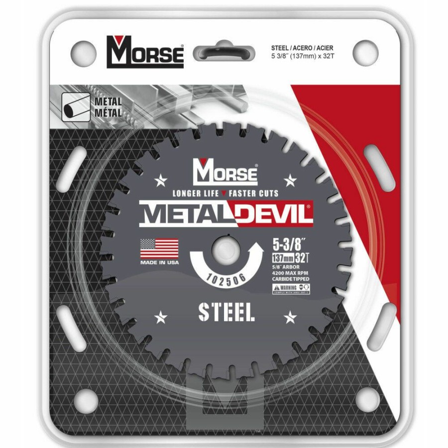 Power Tool Accessories * | Mk Morse 5 3/8 32 Tooth Metal Devil Steel Circular Saw Blade Outlet Sale