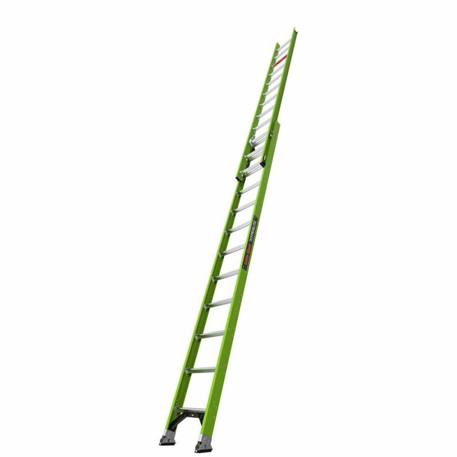 Ladders * | Hyperlite 24 Ft Type Ia Fiberglass Extension Ladder Little Giant Safety Special Design