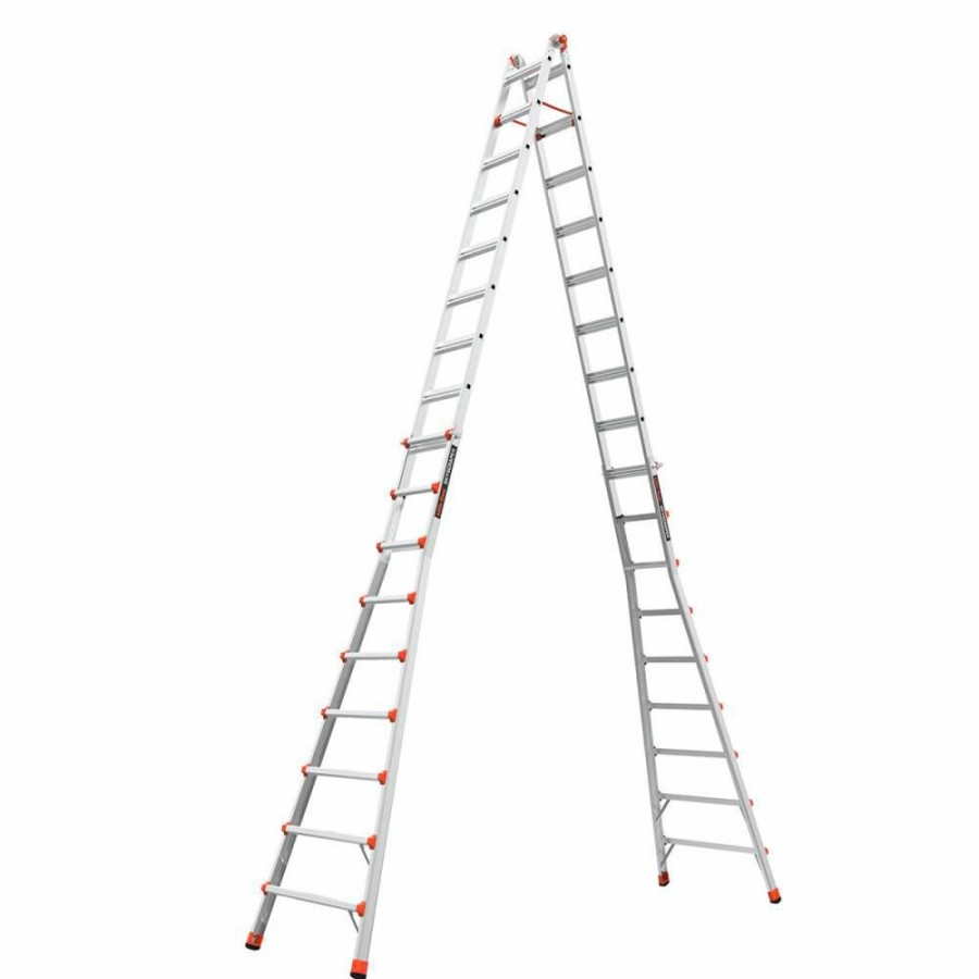 Ladders * | M17 Type 1A Skyscraper Aluminum Multi-Position Ladder Little Giant Safety Hot Sale