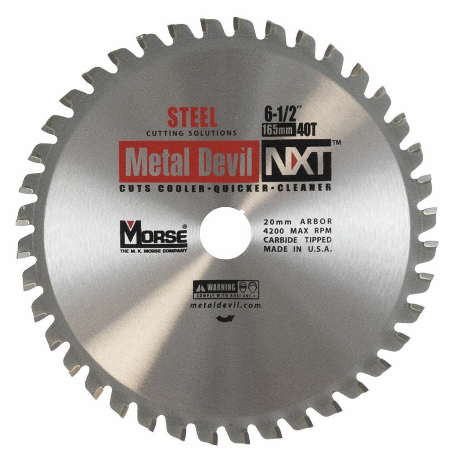 Power Tool Accessories * | Morse Metal Devil Nxt Circular Saw Blade 6 1/2 Steel Mk Morse Online Store