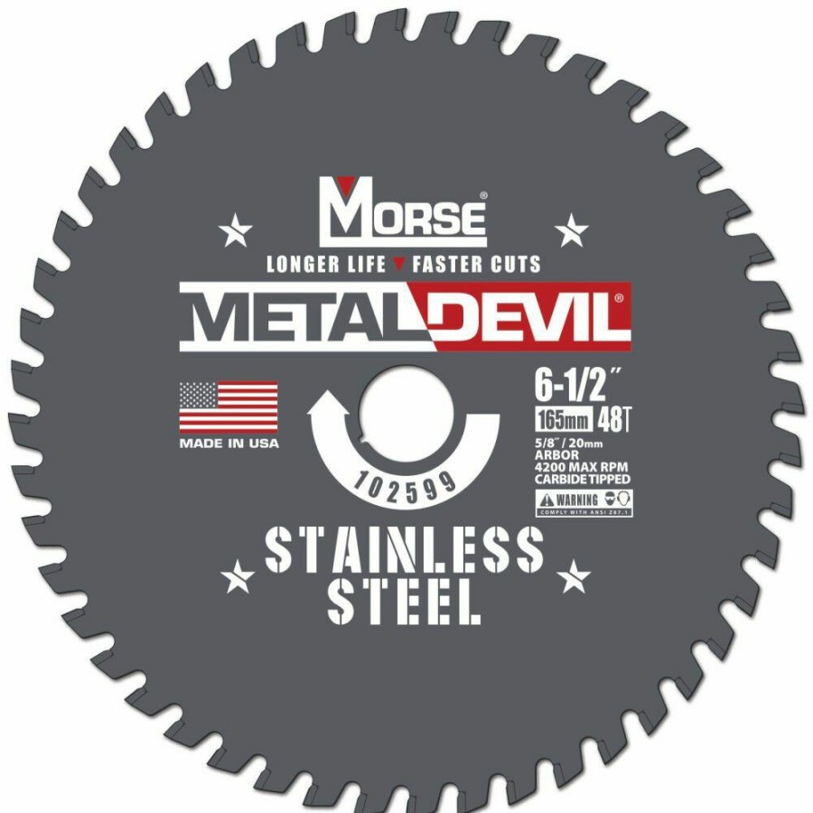 Power Tool Accessories * | Mk Morse 6 1/2 48 Tooth Metal Devil Circular Saw Blade Reduction In Price