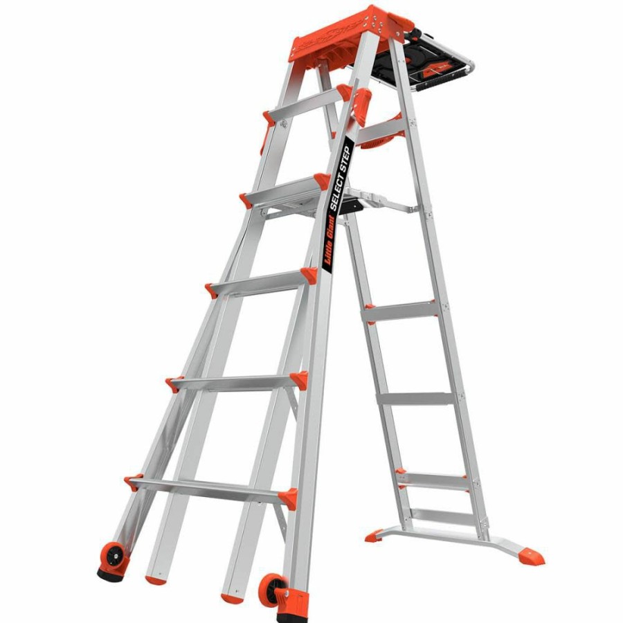 Ladders * | Select Step M6 Aluminum Type 1Aa Step Ladder Little Giant Safety Good Quality